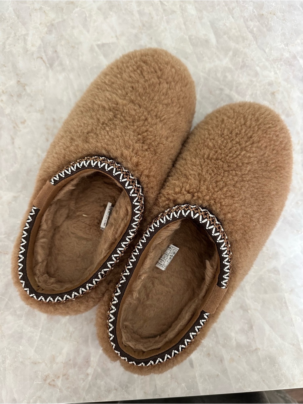 UGG Plush Slip-On Slippers